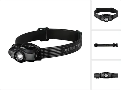 Image de Ledlenser MH5 LED Lampe frontale 400 lm IPX4 noir / gris ( 502147 ) + 1x batterie + 1x câble de charge