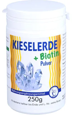 Produktbild von Kieselerde + Biotin Pulver, 250 g Pulver