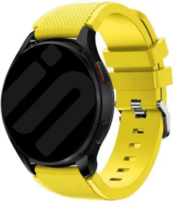 Produktbild von Strap-it Samsung Galaxy Watch 6 Classic 47mm Silikon Armband (Gelb)