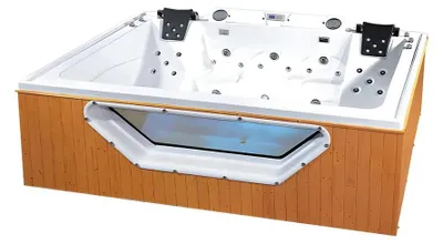 Obrázek produktu pro Perličková koupel Hydromasážní vana Venkovní vířivka Venkovní lázně 290x205cm