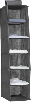 Produktbild von 5five Simply Smart Schrankorganizer aus Polypropylen Karton grau 120 cm x 30 cm x 30 cm