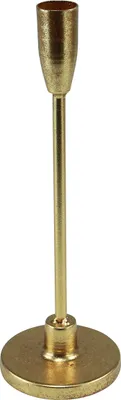 Produktbild von Goldene Kerzenhalter Metall Stabkerzen Weihnachten Deko H26cm