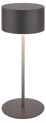 Productafbeelding van Draadloze tafellamp met aanraakfunctie, dimbaar, 8 x 18 cm, antraciet
