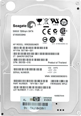 Obrázek produktu pro Hewlett Packard Enterprise 500GB 7.2K 2.5