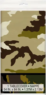 Produktbild von Plastiktischdecke Militär Camouflage 137 x 213 cm - Einheitsgröße