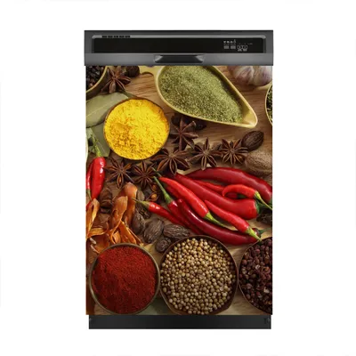 Produktbild von Magnete Dekorative 60x80 cm Küche Magnetmatte Spülmaschine - Gewürze Gemüse