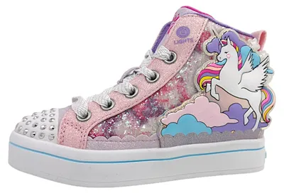 Image de Skechers Twi Lites 2.0 - Bottines pour filles, collection enfant, couleur rose, modèle décontracté