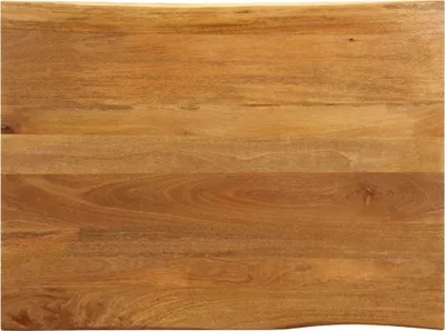 Immagine prodotto di Piano del tavolo con bordo ad albero 90x80x2,5 cm in legno massiccio di mango