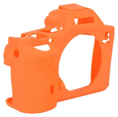 Obrázek produktu pro Ochranné pouzdro na digitální fotoaparát, oranžové silikonové pouzdro pro Sony A7/A7R/A7S