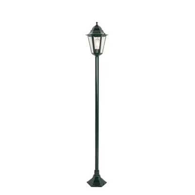 Produktbild von QAZQA - Klassisch I Antik Klassische stehende Außenleuchte I Sockelleuchte dunkelgrün 170 cm IP44 - New Orleans I Außenbeleuchtung - Aluminium Länglich - LED geeignet E27