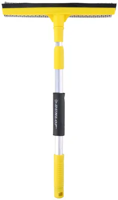 Immagine prodotto di Dunlop tergivetro con manico telescopico, lunghezza manico da 43 a 68 cm, tergivetro + spugna, alluminio, 1 tergivetro e 1 manico telescopico