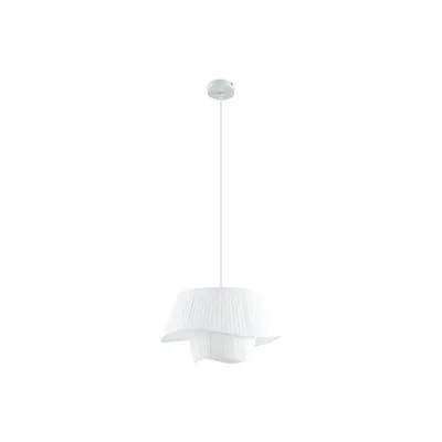 Produktbild von Lindby Hängeleuchte Eryndor, weiß, Textil, Ø 47 cm, E27