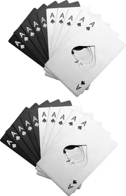 Produktbild von Flaschenöffner aus Edelstahl - Set von 10 - Schwarz und Silber