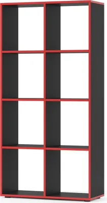 Produktbild von Vicco Raumteiler Scutum, 72 x 143 cm, Schwarz/Rot