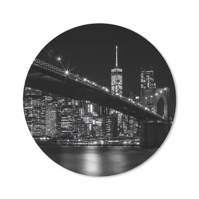 Produktbild von MuchoWow® Mauspad Mousepad New York - Brooklyn - Brücke 50x50 cm - Mousepads - Maus Mat - Pad - Mausunterlage - Vinyl