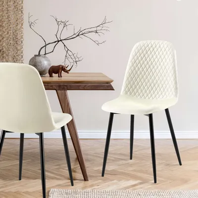 Produktbild von 4er Set Stühle Giverny Stoff creme