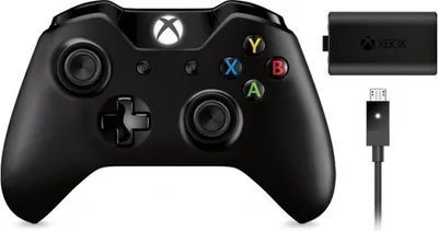 Produktbild von Microsoft Xbox One Wireless Controller + Play and Charge Kit Spiel- und Ladekit
