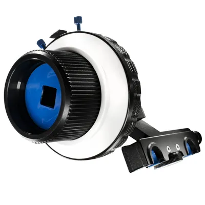 Zdjęcie produktu dla Walimex Follow Fokus F4, Czarny, Niebieski, Biały, Aluminium, Plastik, 460 g, 88 mm, 188 mm, 90 mm