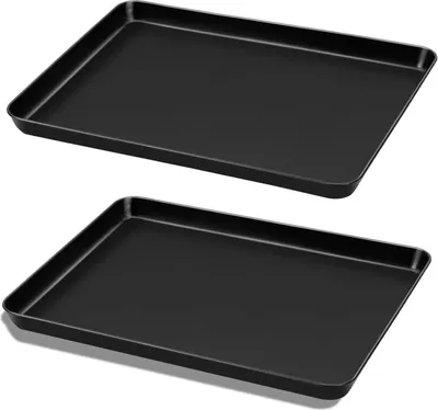 Immagine prodotto di Homikit 2 pezzi teglia antiaderente Acciaio al carbonio 40,5x30,4x2,5 cm