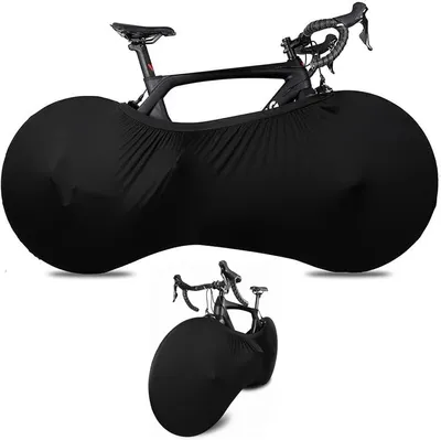 Productafbeelding van Fietshoes stretch - Binnen en buiten - Wasbaar - Zwart