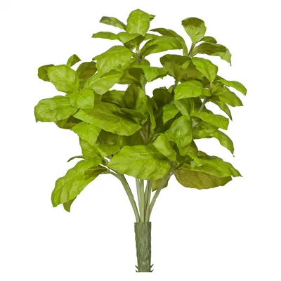 Produktbild von Künstlicher BASILIKUMBUSCH ca 26cm. Basilikum, Gewürz, Kräuter. GRÜN