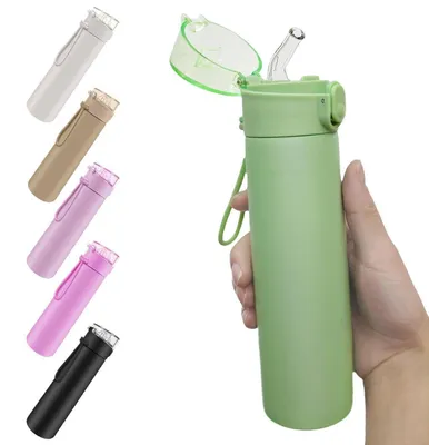 Obrázek produktu pro Nerezová láhev na pití, objem 250 ml, dvouplášťová, se zelenou barvou a madlem
