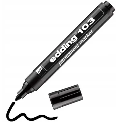 Obrázek produktu pro Edding 103 permanentní popisovač kulatý hrot 1.5-3 mm černý