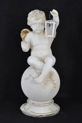 Produktbild von Figure Sculpture Angel With A Lantern White New Designer Accessory Decoration