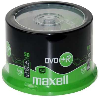 Immagine prodotto di Maxell DVD+R 8x Spindle 4,7 GB 50 pz