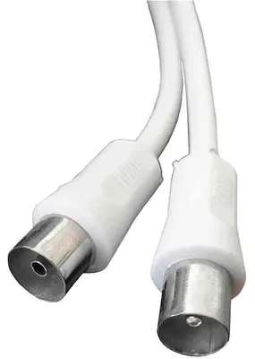 Produktbild von Edm Kabelfernsehpaket Abgewinkelt 1.5 M Weiß Weiß One Size