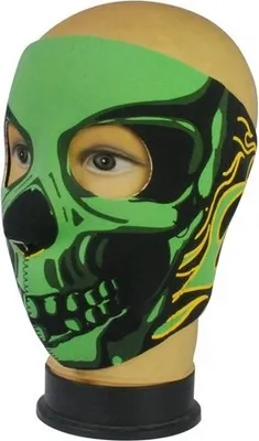 Produktbild von Skull - Sturmmaske, schwarz/grün