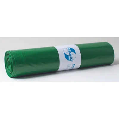 Produktbild von DEISS 12022 Müllsack Recycling - 120 Liter, grün, 25 Stück, Recycling-LDPE