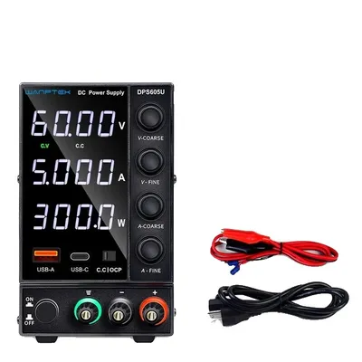 Image de Alimentation réglable en courant continu, tension de sortie de 30V, courant de sortie de 10A, DPS605U 60V5A