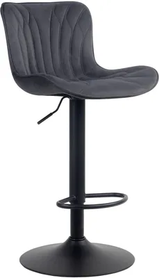 Produktbild von CLP Barhocker Linus schwarz Material Samt