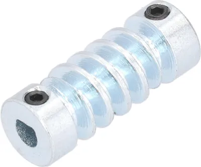 Image de Arbre à vis sans fin de 6 mm avec alésage en D, en acier inoxydable, module 1,5, pour accessoires d'entraînement