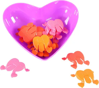 Produktbild von Jono Toys Geschicklichkeitsspiel „Hüpfende Herzen“.