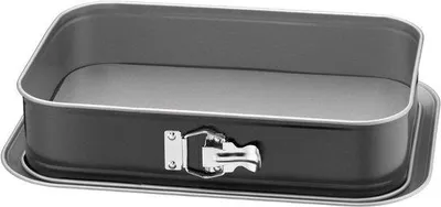 Produktbild von Famanu Springform rechteckig 36 x 24 cm - mit flachem Boden und auslaufsicherem Verschluss