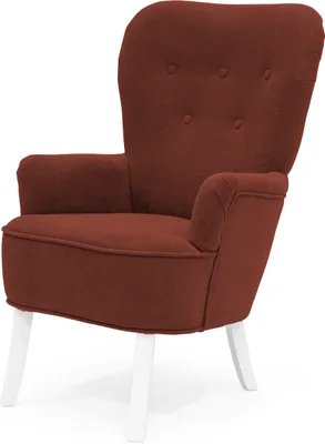 Produktbild von Sofiland Polstersessel VELO– Akzentstuhl im skandinavischen Design – Wohnzimmer, Leseecke, Terrakotta