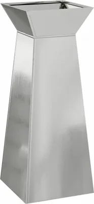 Obrázek produktu pro vidaXL Sloupový květináč stříbrný 40 x 40 x 100 cm
