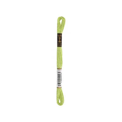 Produktbild von Anchor Sticktwist 4635000-00254 apfelgrün Stickgarn, 100 % Baumwolle