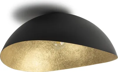 Zdjęcie produktu dla Lampa sufitowa Solaria czarno-złota 1xE27x15W metal wym:27x69x65cm IP20 Sigma Lighting