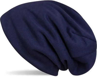 Produktbild von styleBREAKER warme Feinstrick Beanie Mütze mit sehr weichem Fleece Innenfutter, Longbeanie unifarben, Uni 04024092