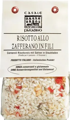 Produktbild von Casale Paradiso Risotto allo Zafferano in fili, mit Safranfäden 300 gr.