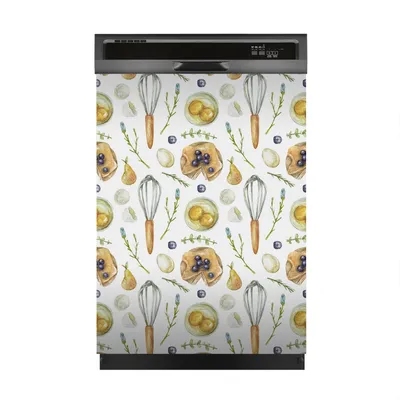 Produktbild von Magnete Dekorative 60x80 cm Küche Magnetmatte Spülmaschine - Birnen Pfannkuchen Eier Beeren