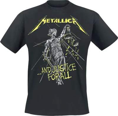 Produktbild von Metallica T-Shirt Herren ...And Justice For All - Tracklist schwarz 3XL