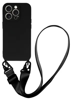 Produktbild von Handy Hülle Umhängehülle kompatibel mit Iphone 15 Design 2 Schwarz