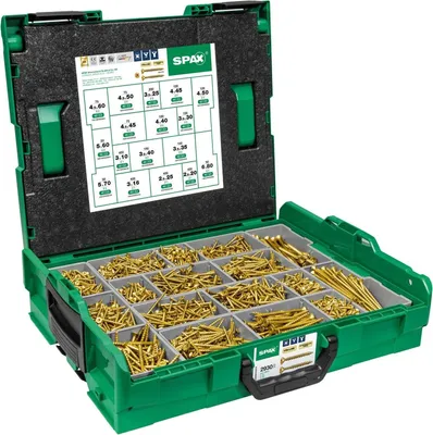 Immagine prodotto di SPAX® 5000009164019 SPAX® Holzschrauben Sortiment L-BOXX YELLOX 5000009164019, 2935 St.