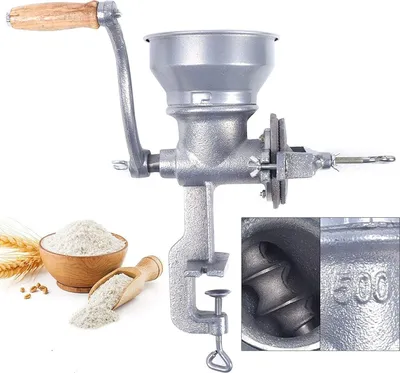 Obrázek produktu pro Ruční litinový mlýnek na obilí Kávomlýnek Sladový mlýnek Mlýnek na ořechy Nastavitelný ruční mlýnek Mlýnek na obilí pro kávu Pšenici Bylinky