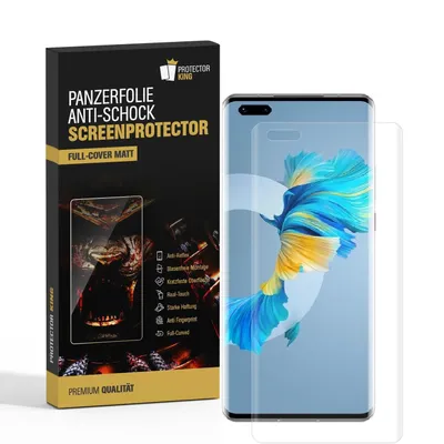 Produktbild von 2x Panzerfolie für Huawei Mate 40 Pro FULL COVER Displayschutzfolie MATT