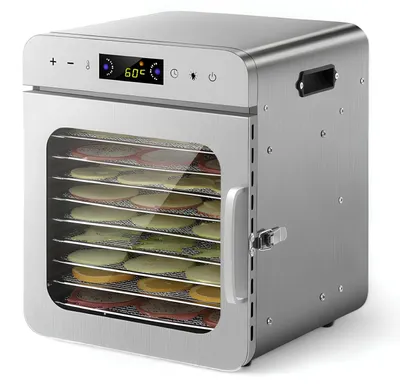 Immagine prodotto di Essiccatore per frutta RESTEQ, 400 W, 10 ripiani, acciaio inossidabile